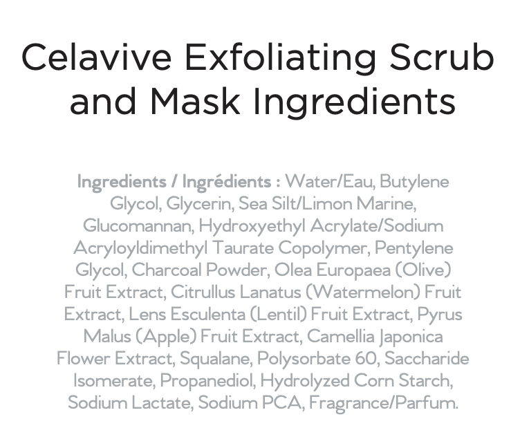 celavive exfoliating scrub and mask singapore usana supplement facts